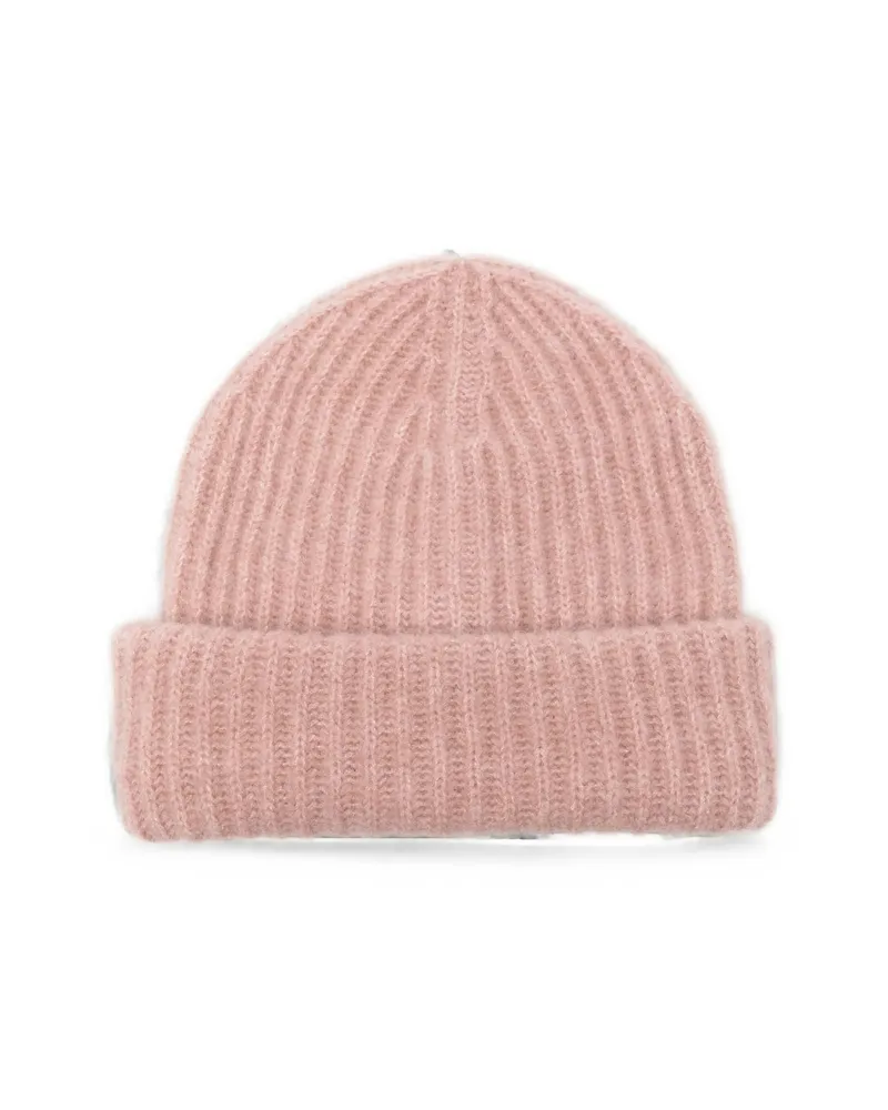 Roberto Collina Ribbed-knit Beanie Hat Pink