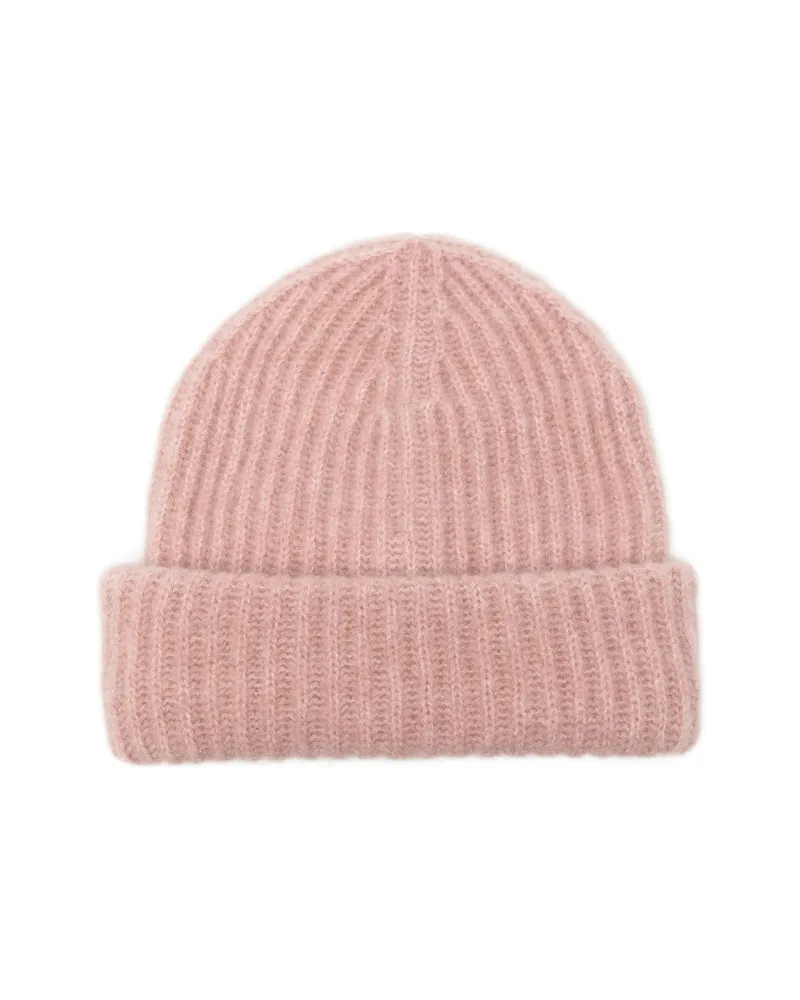 Roberto Collina Ribbed-knit Beanie Hat Pink