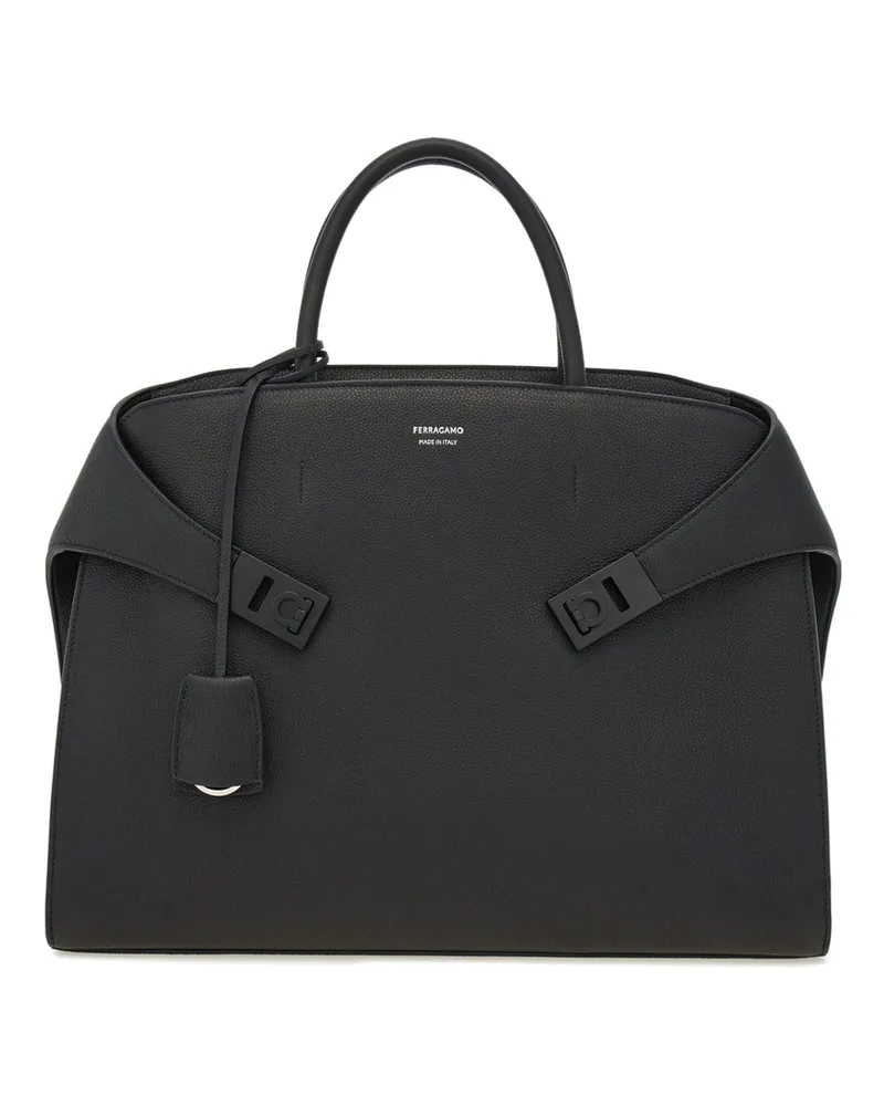 Ferragamo Hug Briefcase Black