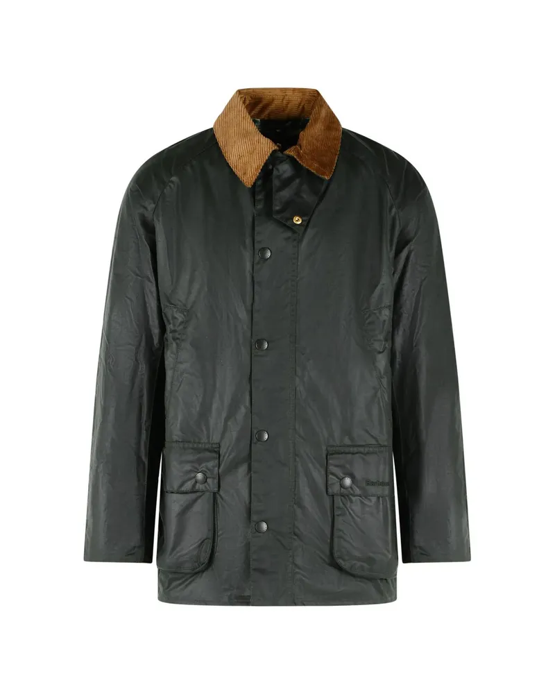Barbour Waxed-cotton Coat Green