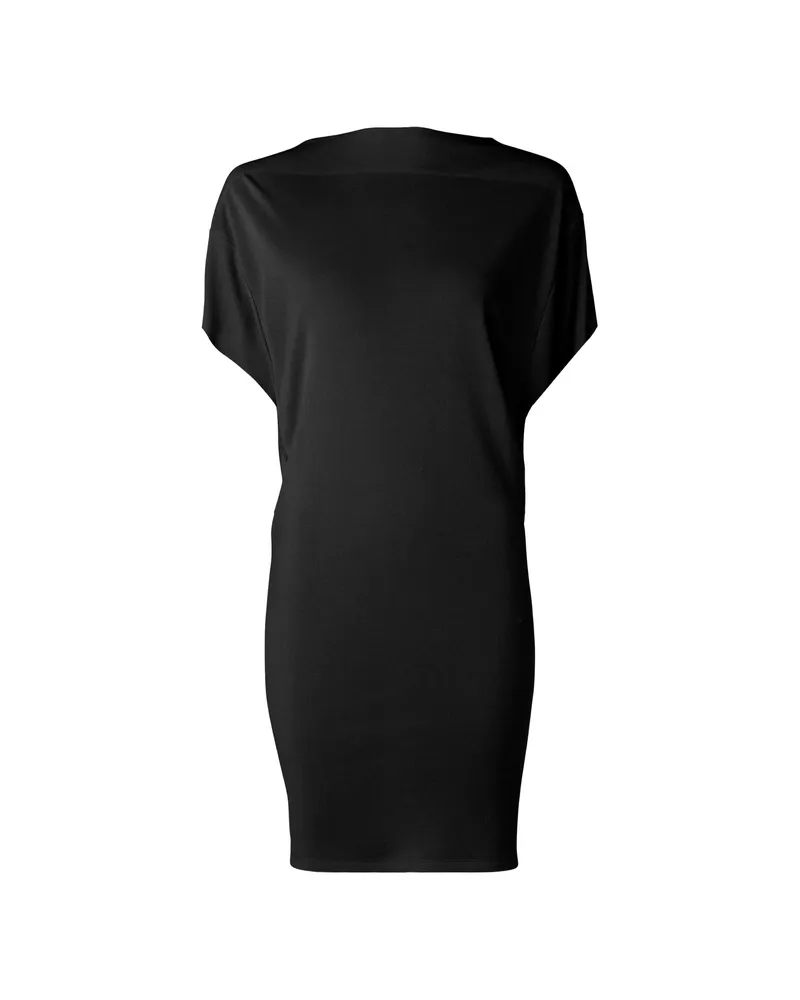 Jacquemus Mistral Draped-back Mini Dress Black