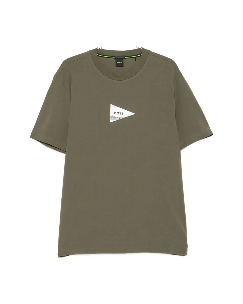 HUGO BOSS Graphic-print T-shirt Green