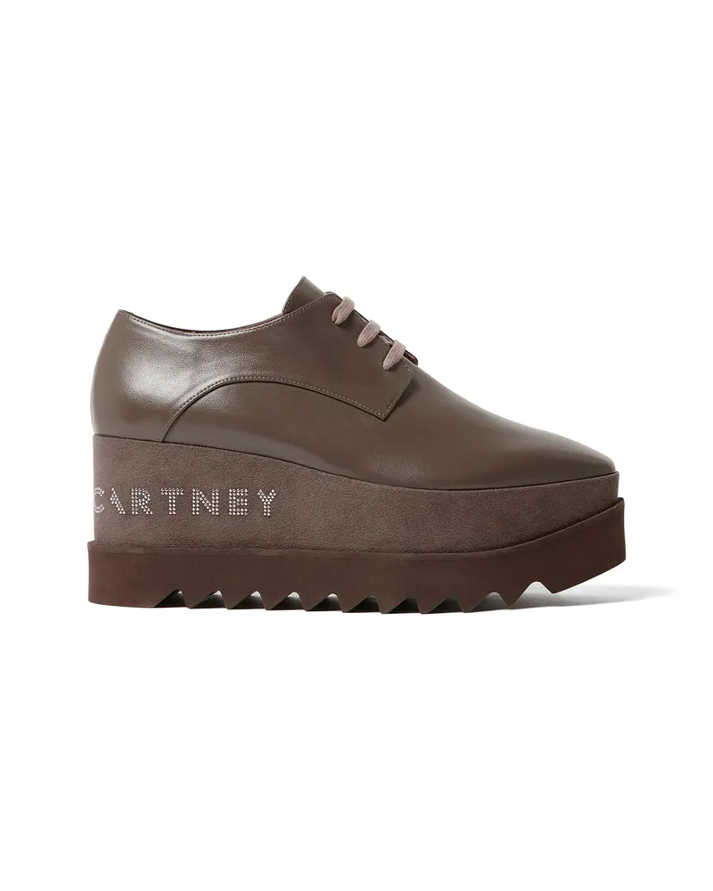 Stella McCartney Elyse Logo-detail Derby Shoes Brown