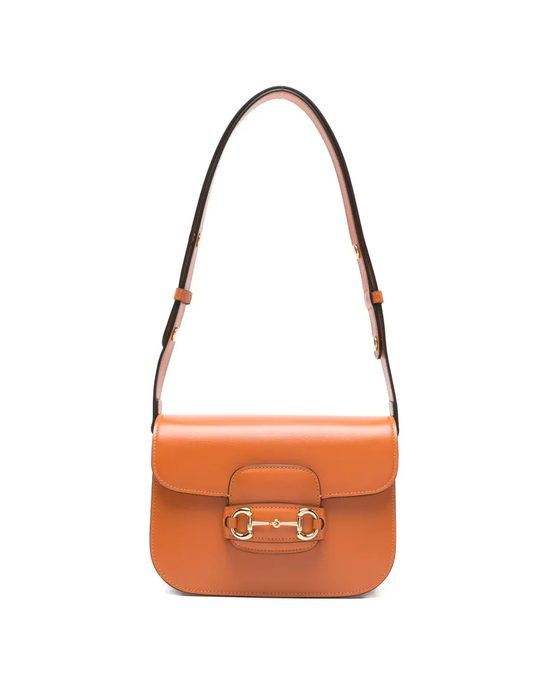 Gucci 1955 Horsebit Shoulder Bag Orange