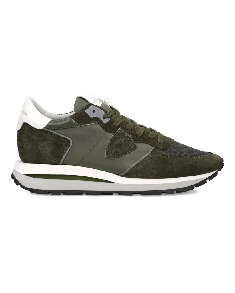 Philippe Model Tropez Haute Suede-panelled Sneakers Green