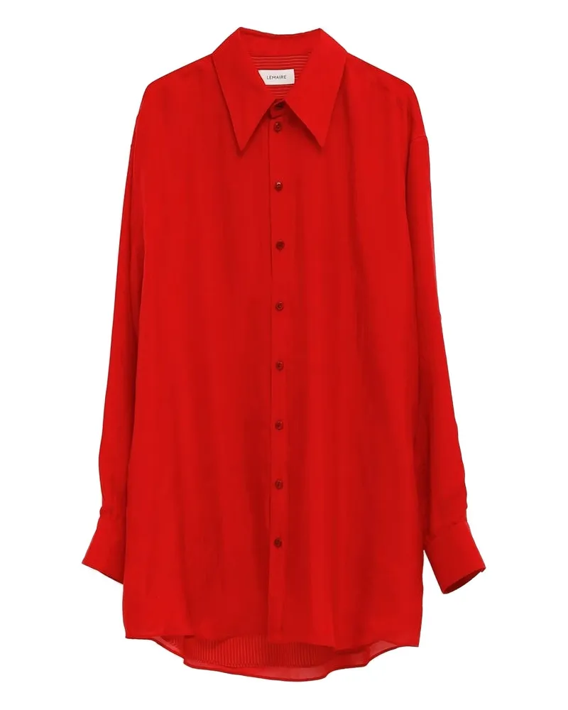 Christophe Lemaire Buttoned Blouse Red