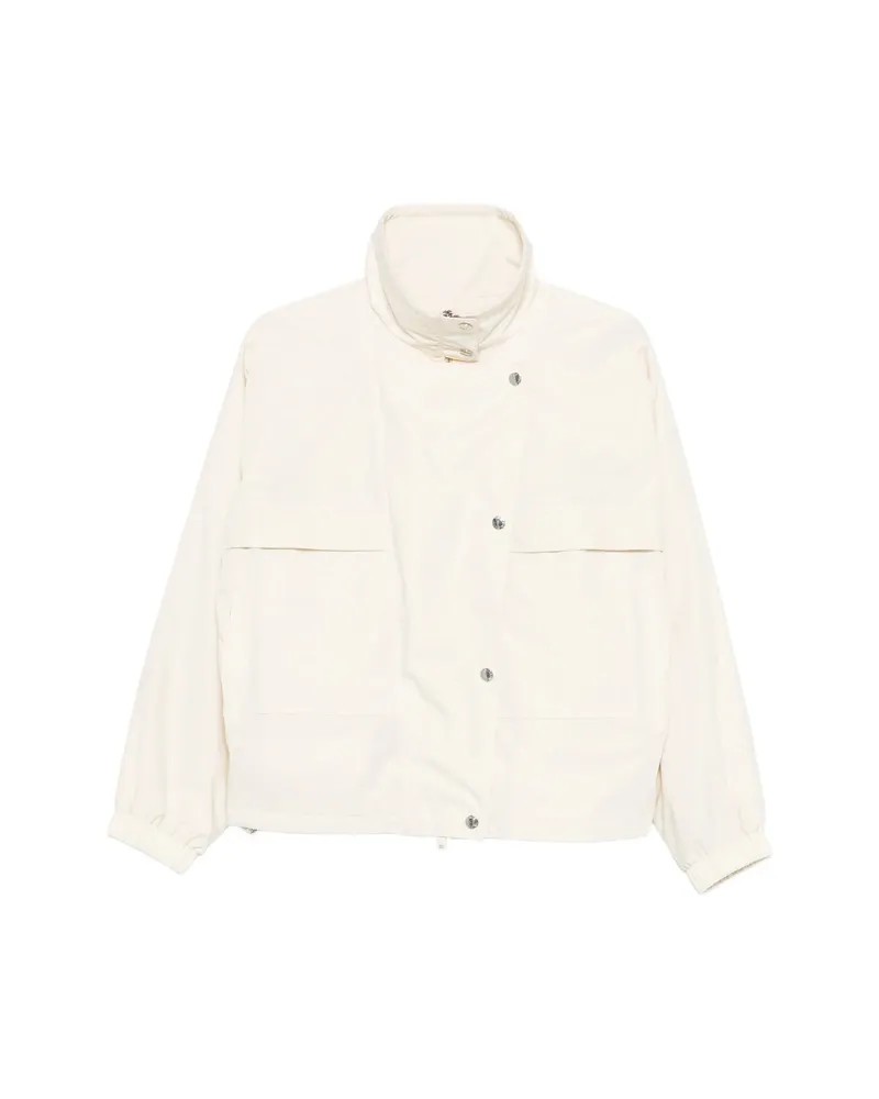 Yves Salomon Chest-pocket Buttoned Jacket Neutrals
