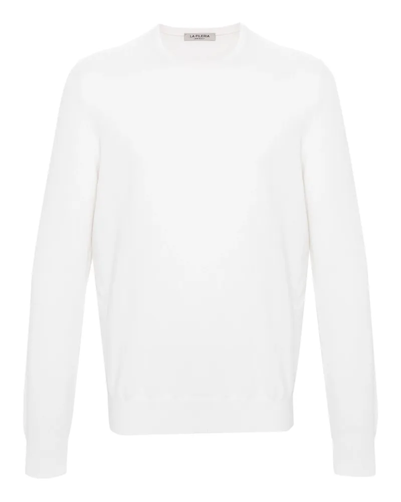 La Fileria Fine-knit Cashmere Sweater White