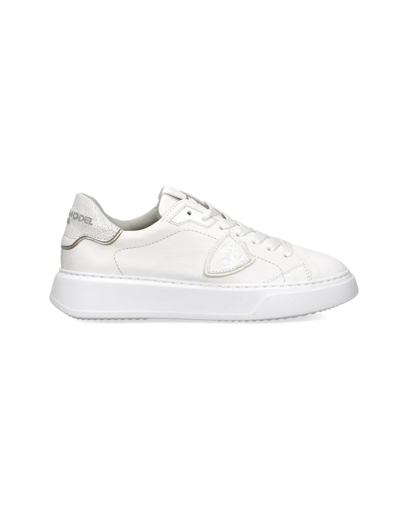 Philippe Model Temple Low Leather Sneakers White