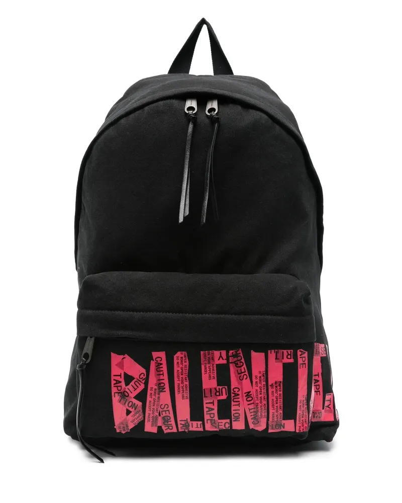 Balenciaga Logo-print Backpack Black