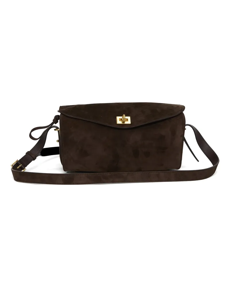 Balenciaga Medium Le 7 Adjustable-strap Cross Body Bag Brown