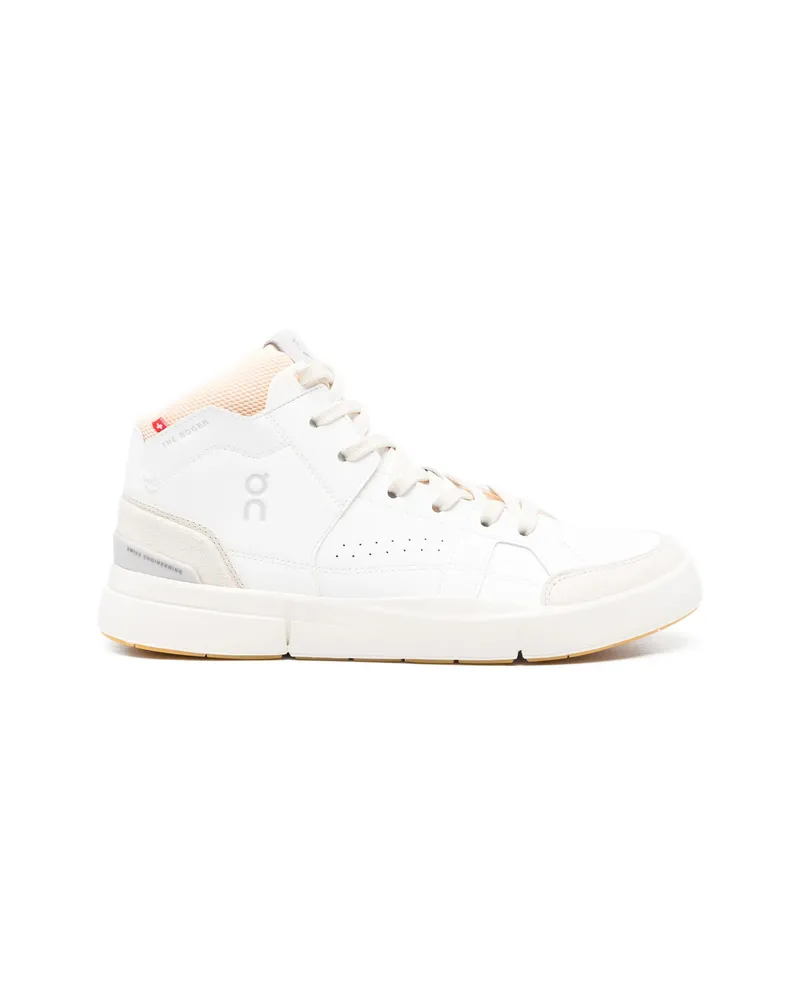 ON Roger Clubhouse Mid Lace-up Sneakers White
