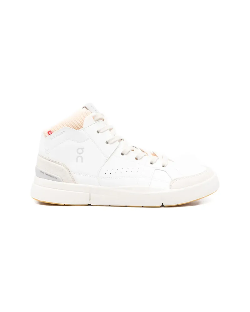 ON Roger Clubhouse Mid Lace-up Sneakers White