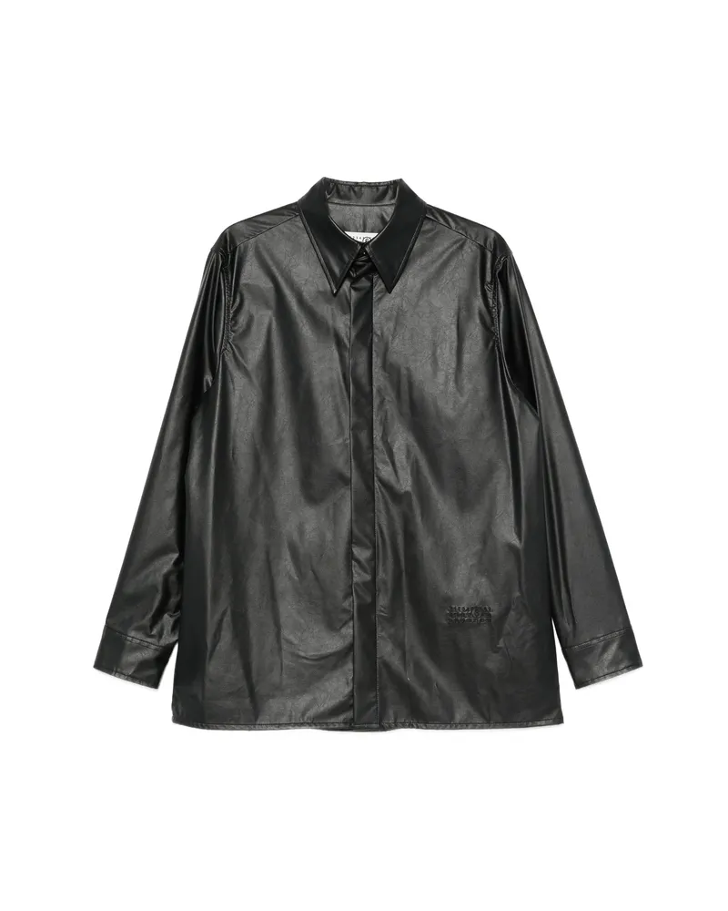 Maison Margiela Logo-embossed Shirt Black