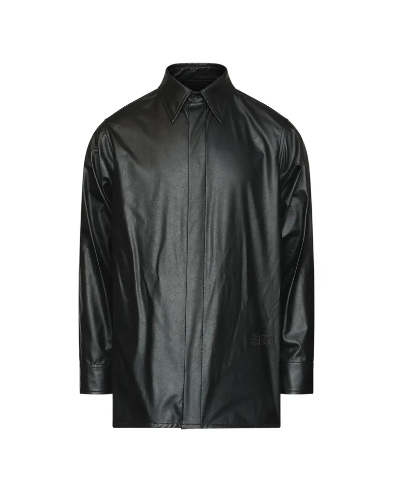 Maison Margiela Logo-embossed Shirt Black