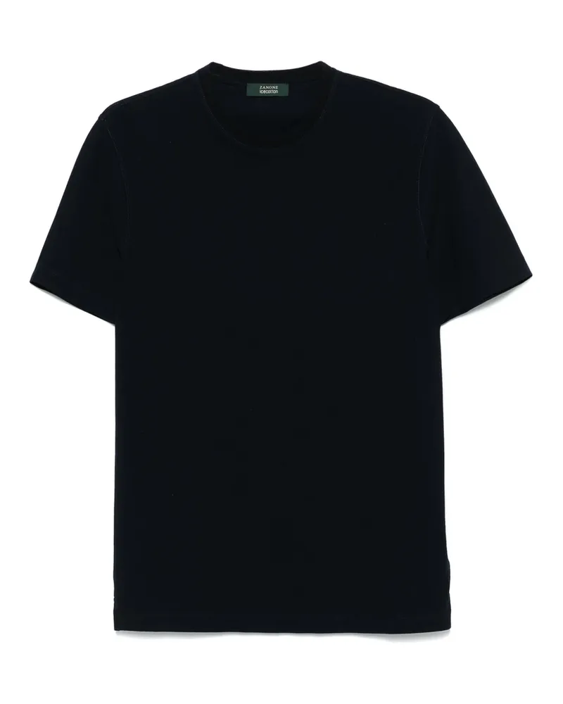 Zanone Cotton T-shirt Blue