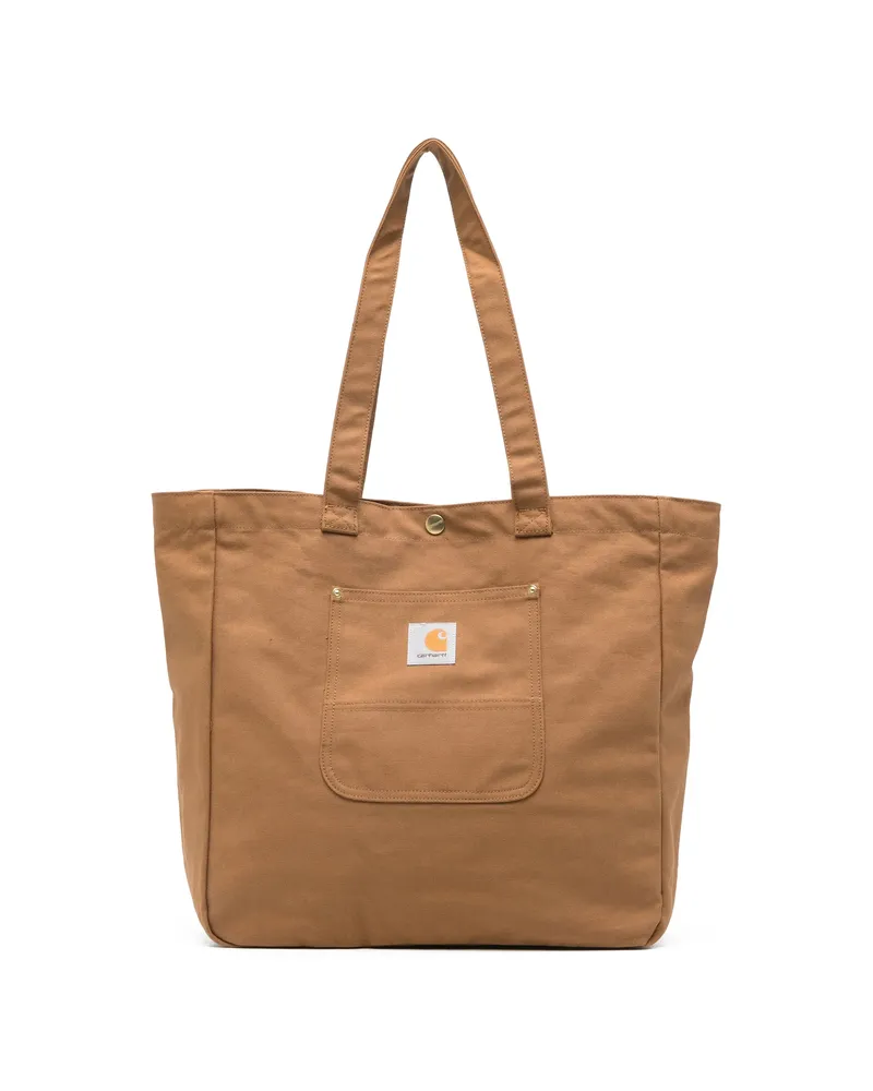 Carhartt WIP Bay Pocket Tote Bag Brown