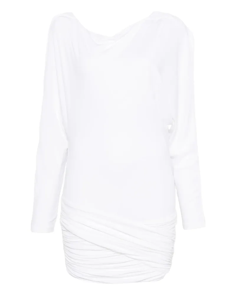 Christopher Esber Luna Cowl Draped Dress White