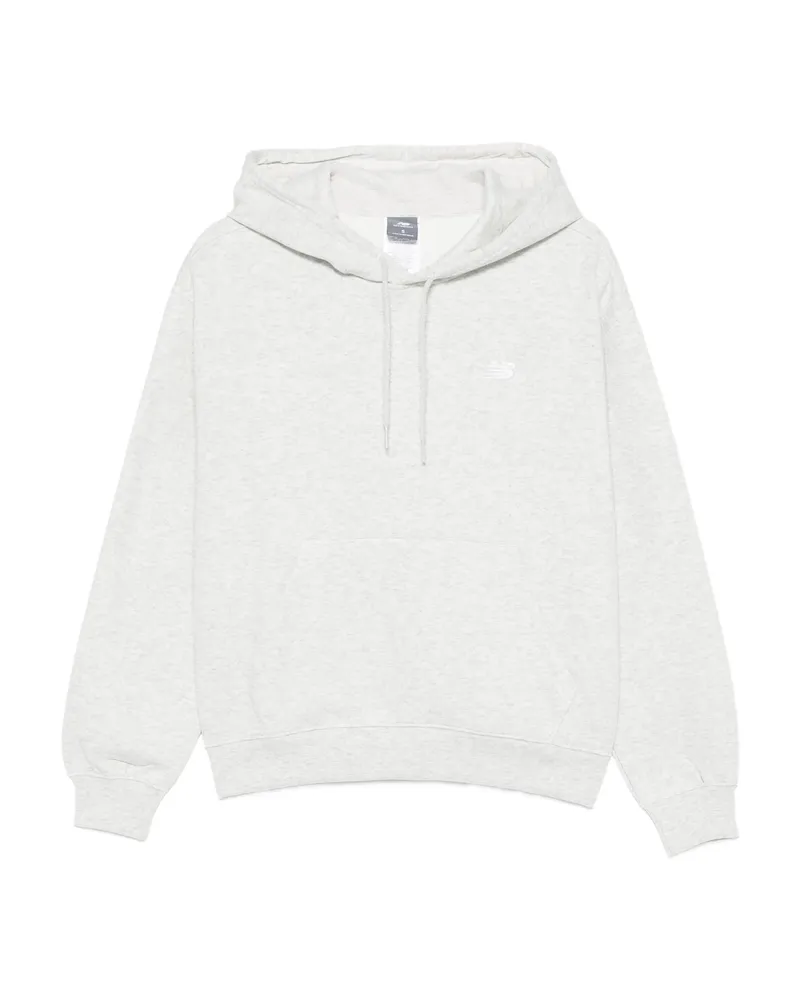 New Balance Logo-embroidered Hoodie Grey
