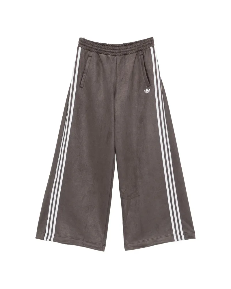 adidas Adilenium Season 6 Side-stripe Faux-seude Track Pants Brown