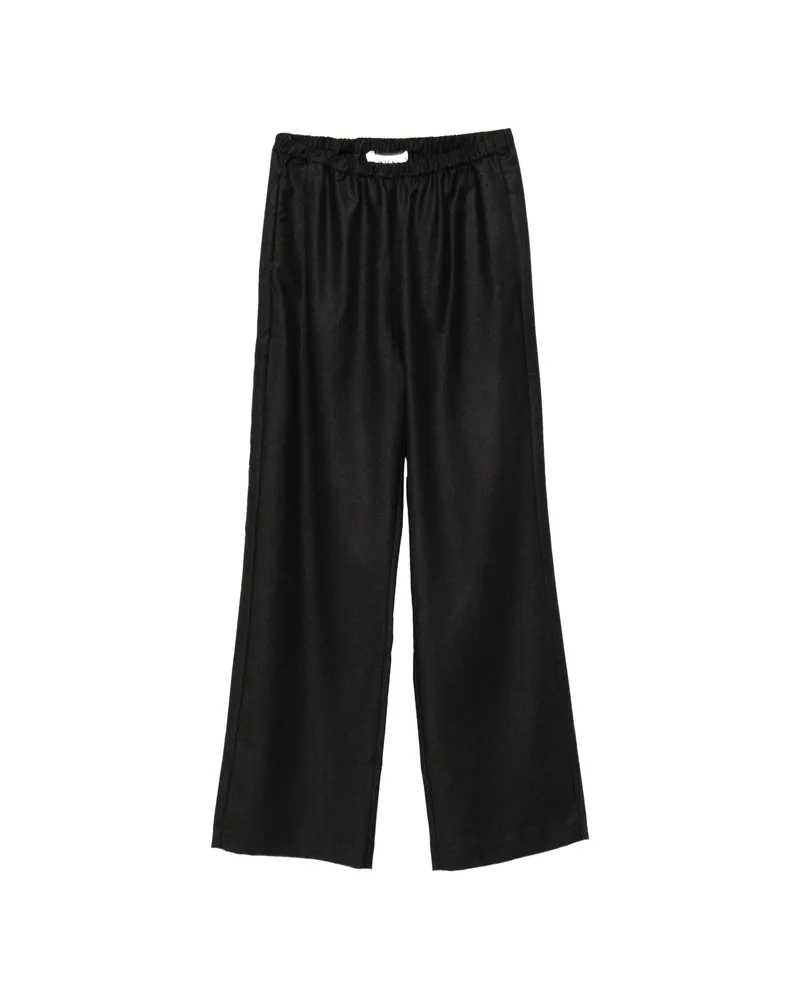 Róhe Elasticated-waist Wide-leg Trousers Grey