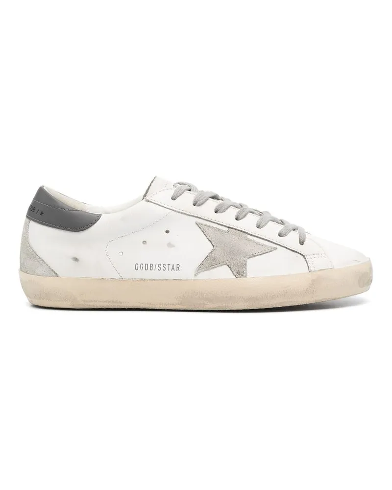 Golden Goose Super-Star Distressed Sneakers White