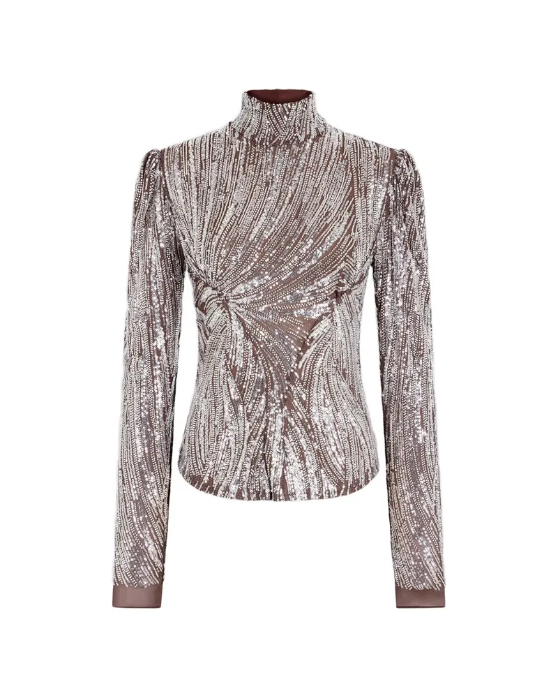 Paco Rabanne Sequin-embellished Top Silver