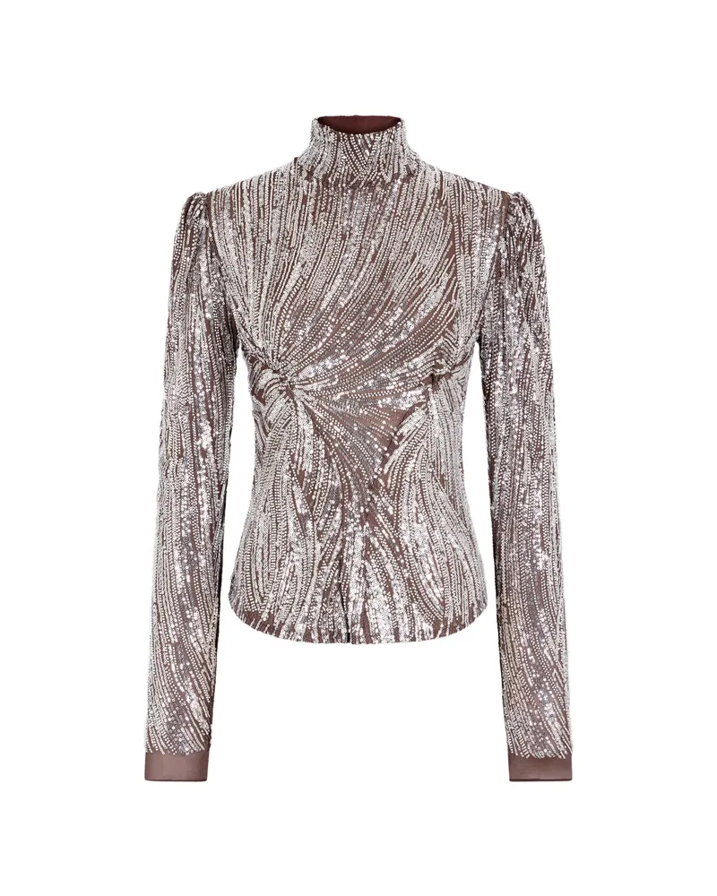 Paco Rabanne Sequin-embellished Top Silver