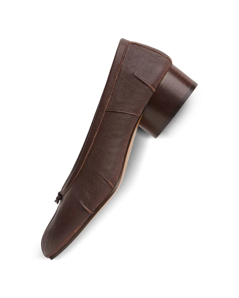 Maison Margiela Tabi Ballet Flats Brown
