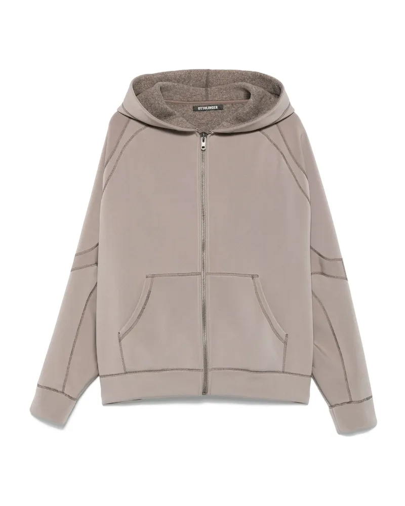 OTTOLINGER Contrast-stitch Hooded Jacket Neutrals