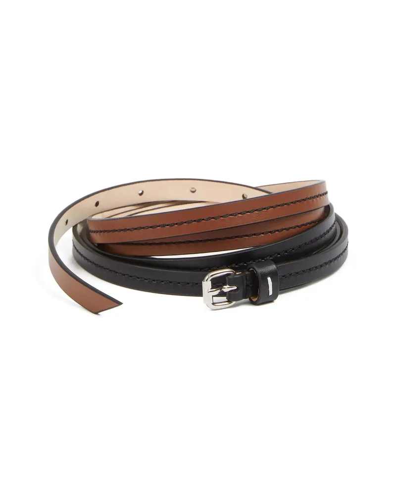 Maison Margiela Reversible Leather Belt Black