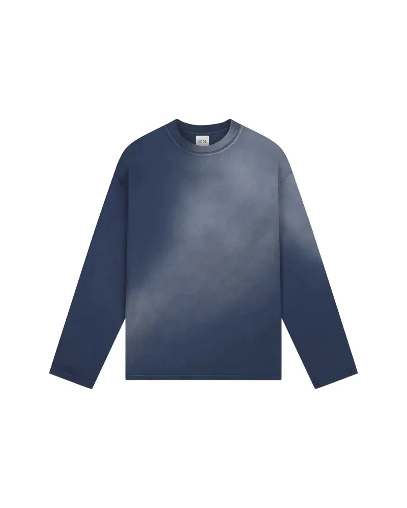 Arte Antwerp Stencil Sunfade Long-sleeve T-shirt Blue
