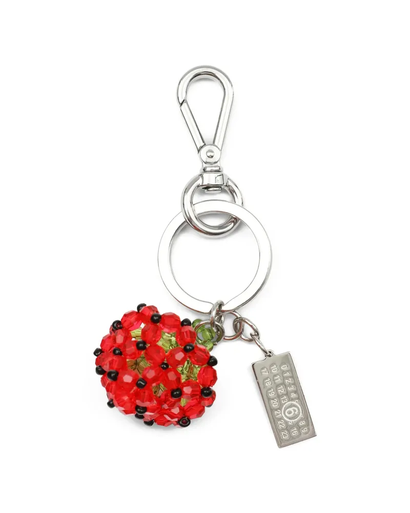 Maison Margiela Strawberry-shape Keyring Red