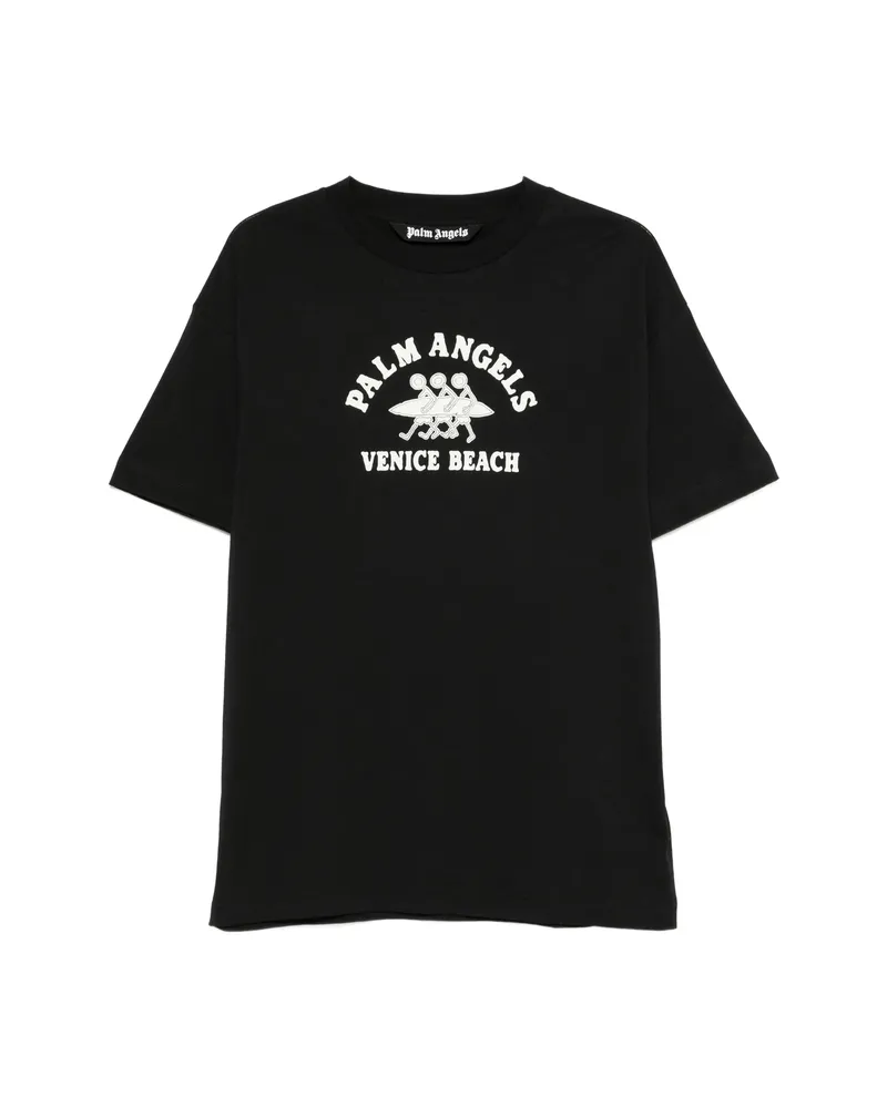 Palm Angels Venice Beach Graphic-print T-shirt Black