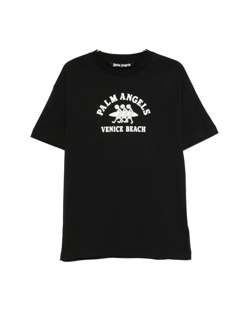 Palm Angels Venice Beach Graphic-print T-shirt Black