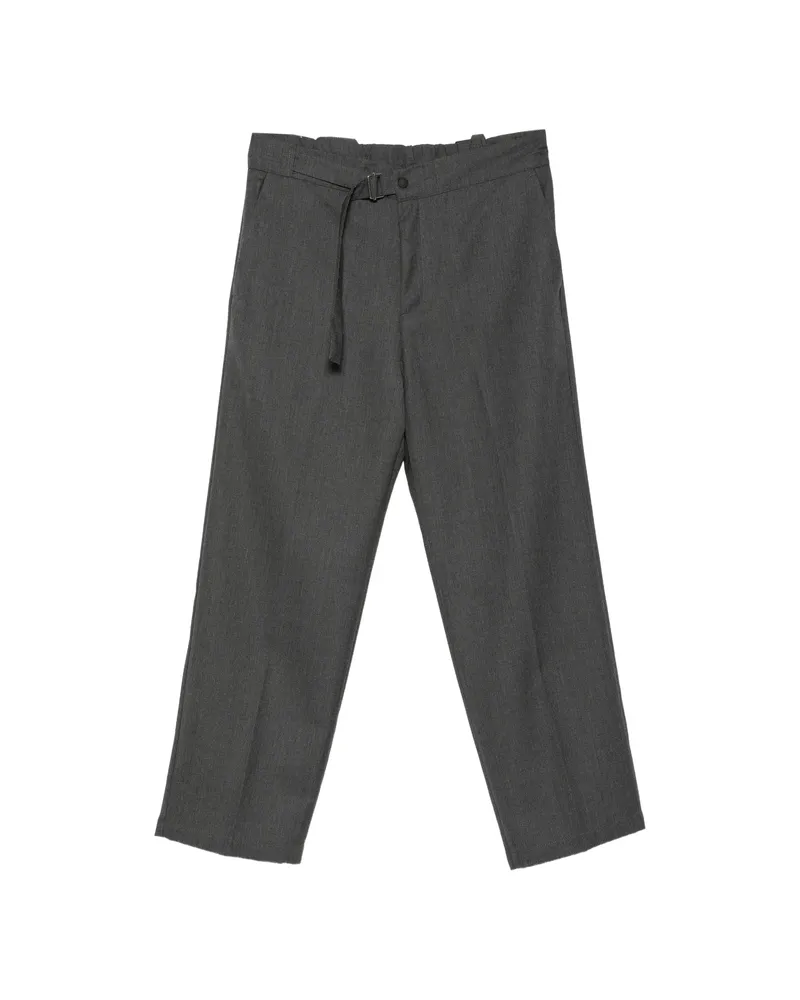 Costumein John Belted Straight-leg Trousers Grey