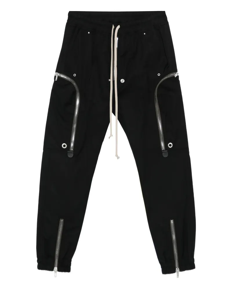 Rick Owens Temple Bauhaus Zip-detail Trousers Black