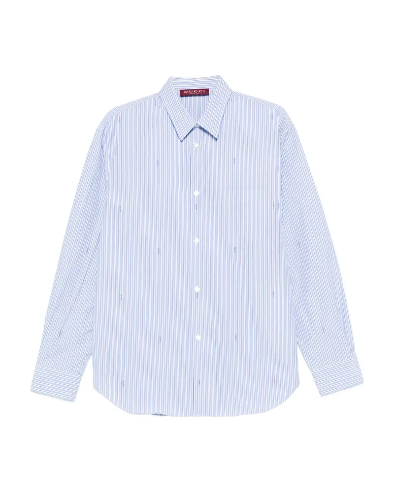 Gucci Striped Shirt Blue