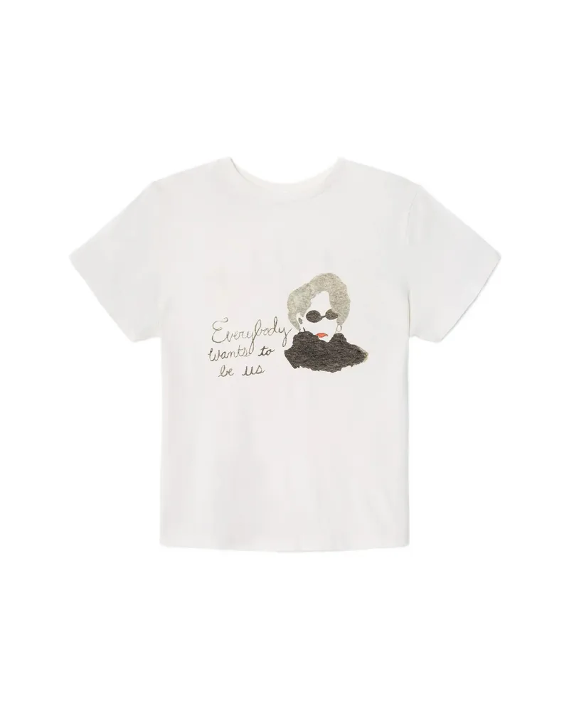 RE/DONE Classic Everybody Graphic-print T-shirt White