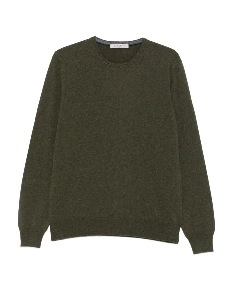 La Fileria Crew-neck Cashmere Sweater Green