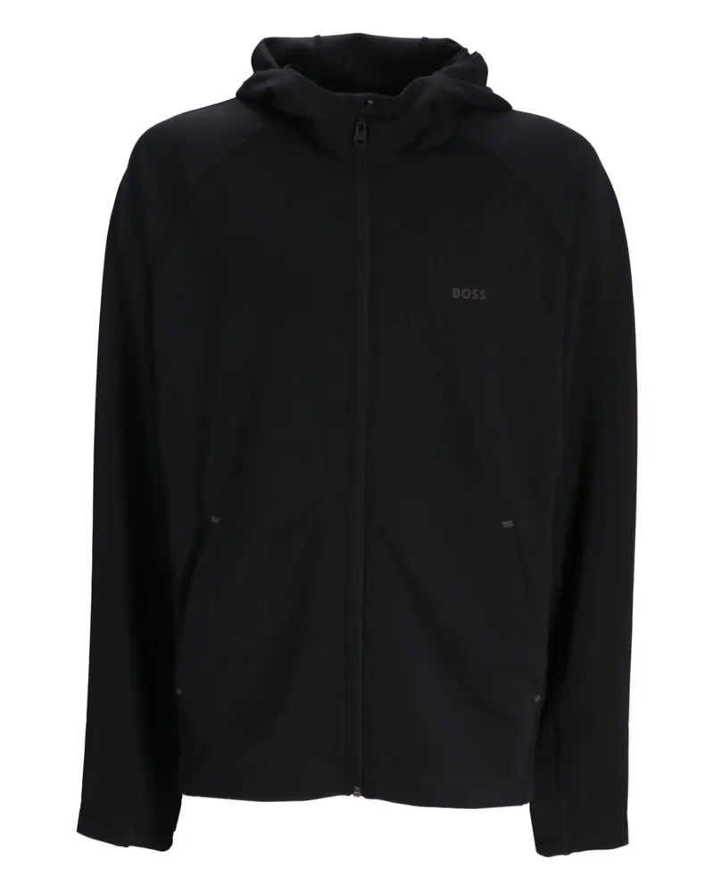 HUGO BOSS Zip-up Hoodie Black