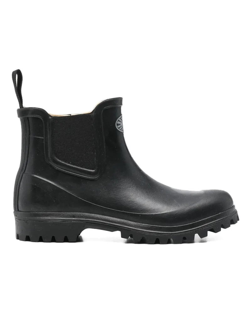 Superga Rubber Chelsea Boots Black