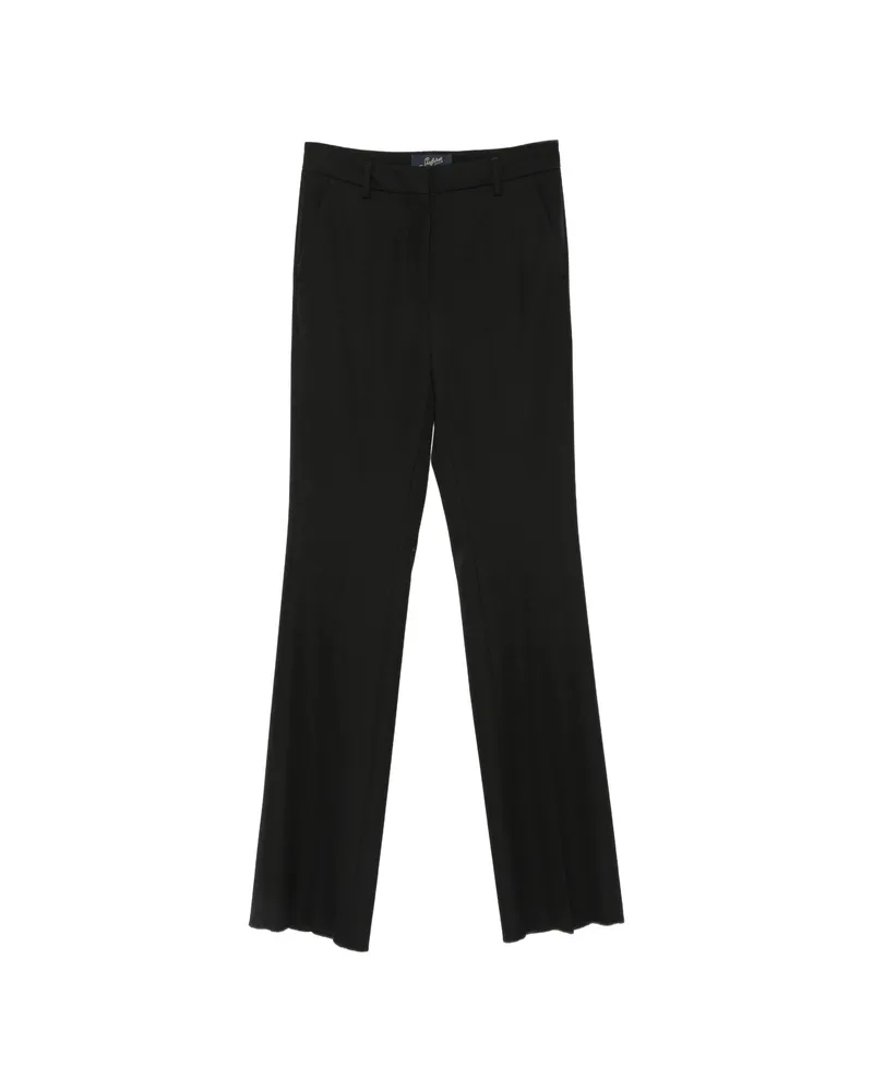 Seafarer Lucienne Pressed-crease Tailored Trousers Black