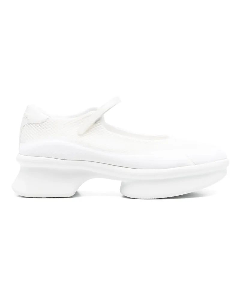 Prada Logo-detail Round-toe Sneakers White