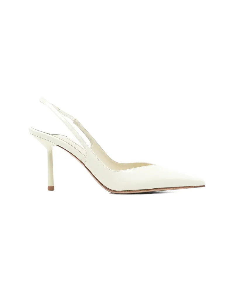 Le Silla Chanel Vivienne Pointed-toe Slingback Pumps Green