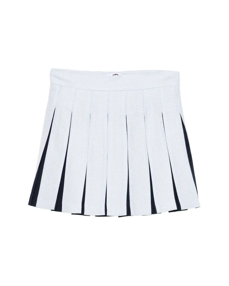 Vivetta Textured Pleated Mini Skirt Blue