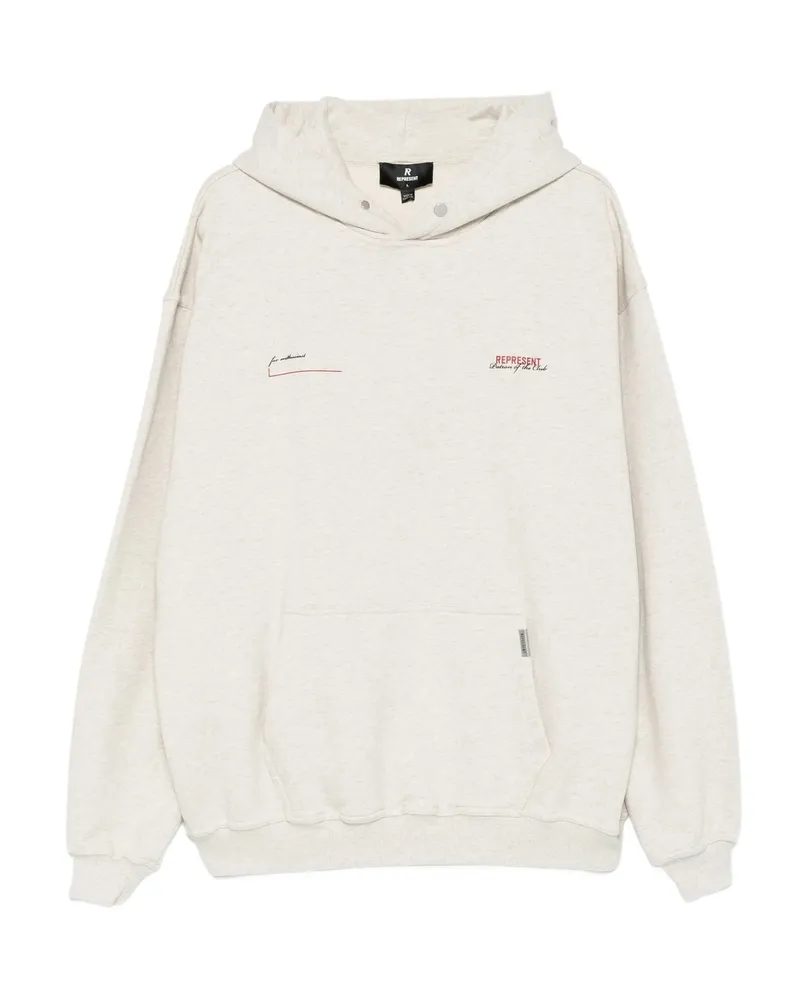 REPRESENT Cotton Hoodie Neutrals