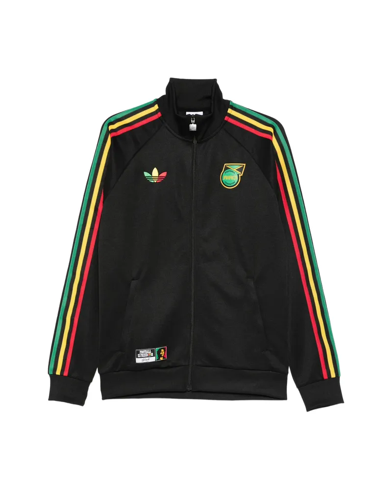 adidas X Jamaica X Bob Marley Originals Striped Zipped Jacket Blue