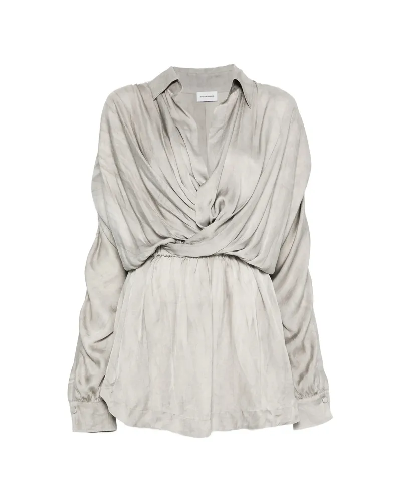 ANDAMANE Gathered Dress Grey