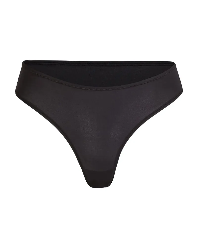 SKIMS Elastic-waistband Thong Black